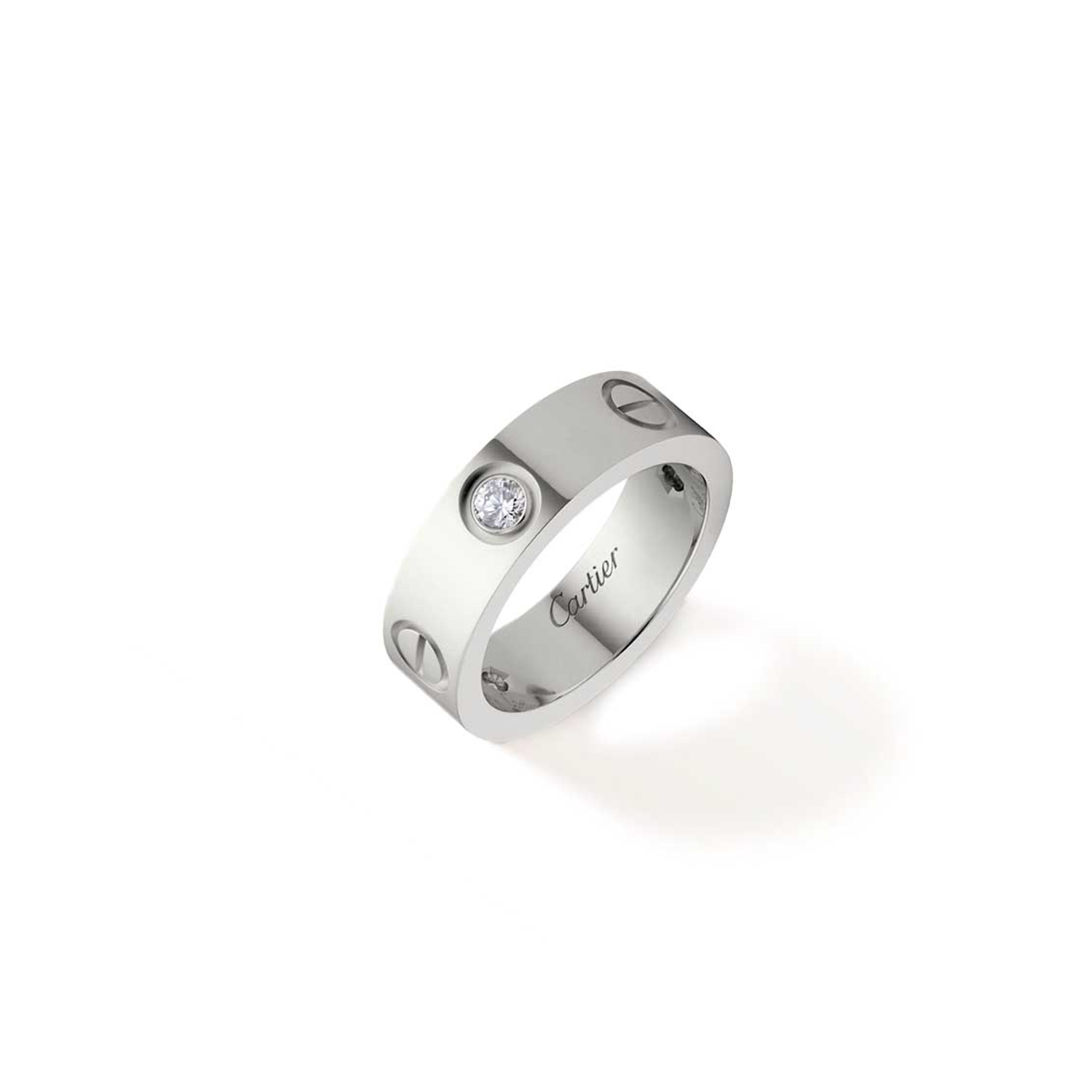 CARTIER LOVE RING, CLASSIC MODEL, 3 DIAMONDS CRB4032500